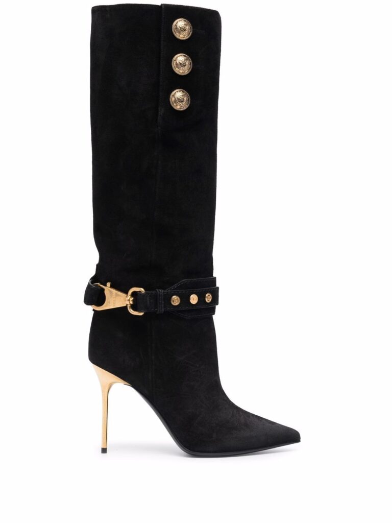 Black suede Robin boots
