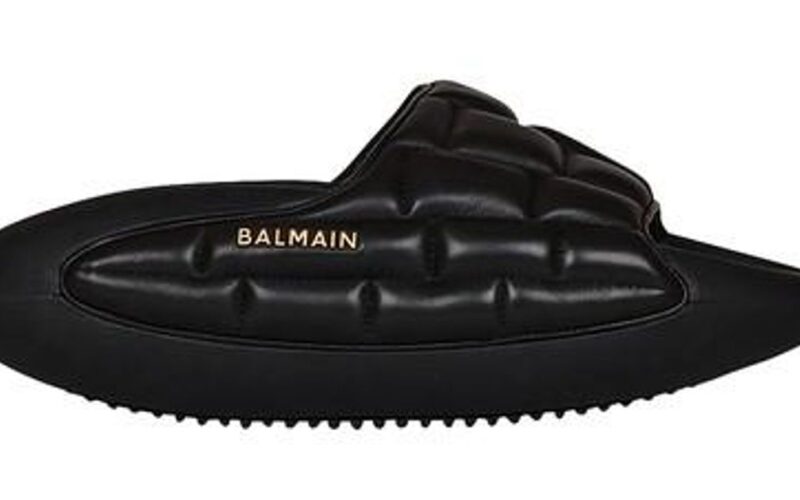 Casual Footwear Chic: Delving into Balmain's Round Toe Slippers