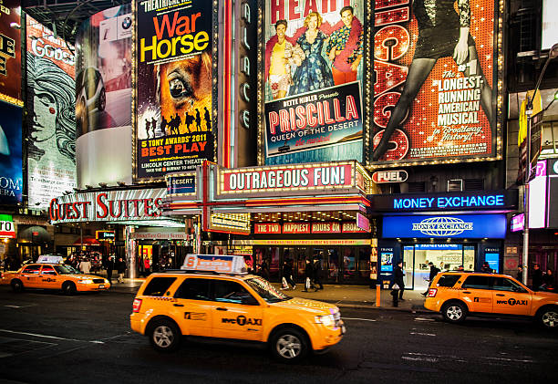 NYC Broadway Play At Night