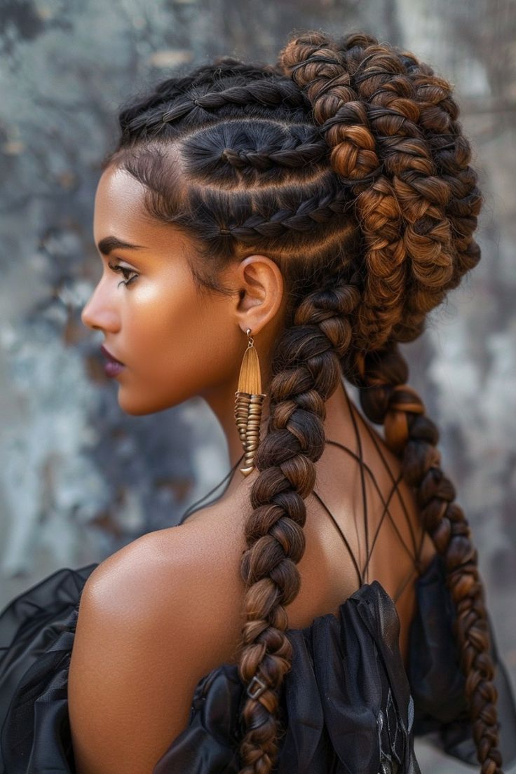 romantic updo braided hairstyle